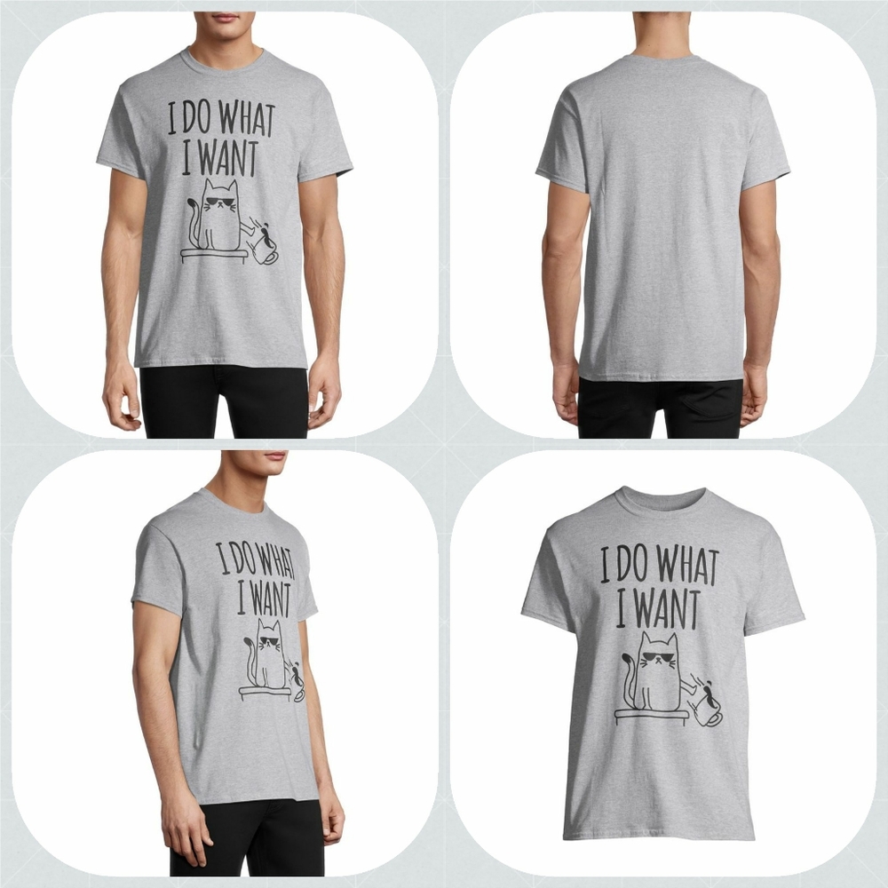 NWT Silly and Sassy Cat Graphic T-Shirt - Picture 2 of 4